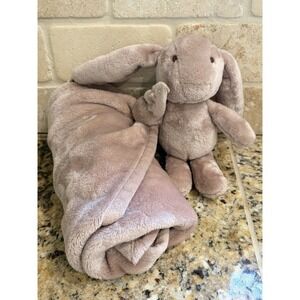 Unhide Lil' Marsh Lovey Baby Blanket Rosy Bunny Rabbit Security Lovey 20x20"